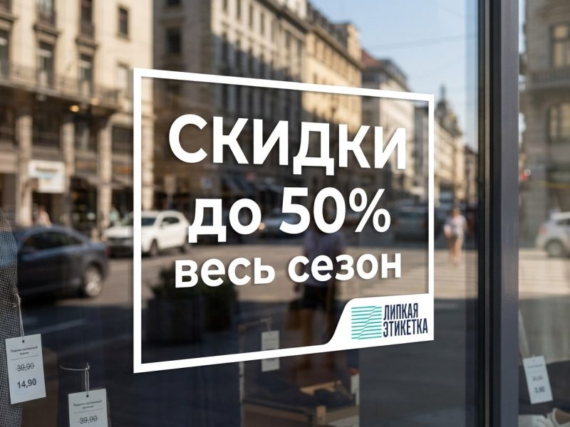 Виниловая плёнка 80–100 мкм для улицы