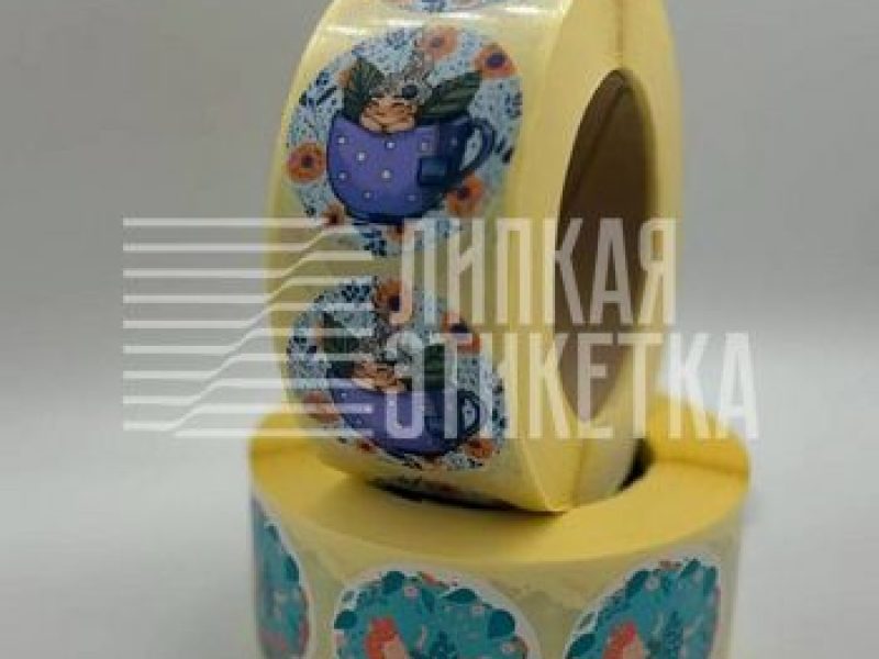 Многоцветные наклейки с градиентами