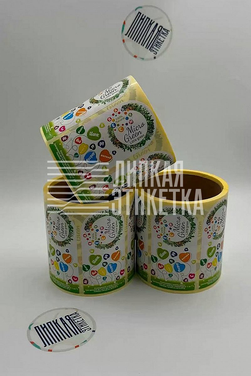 Яркие этикетки для микрозелени